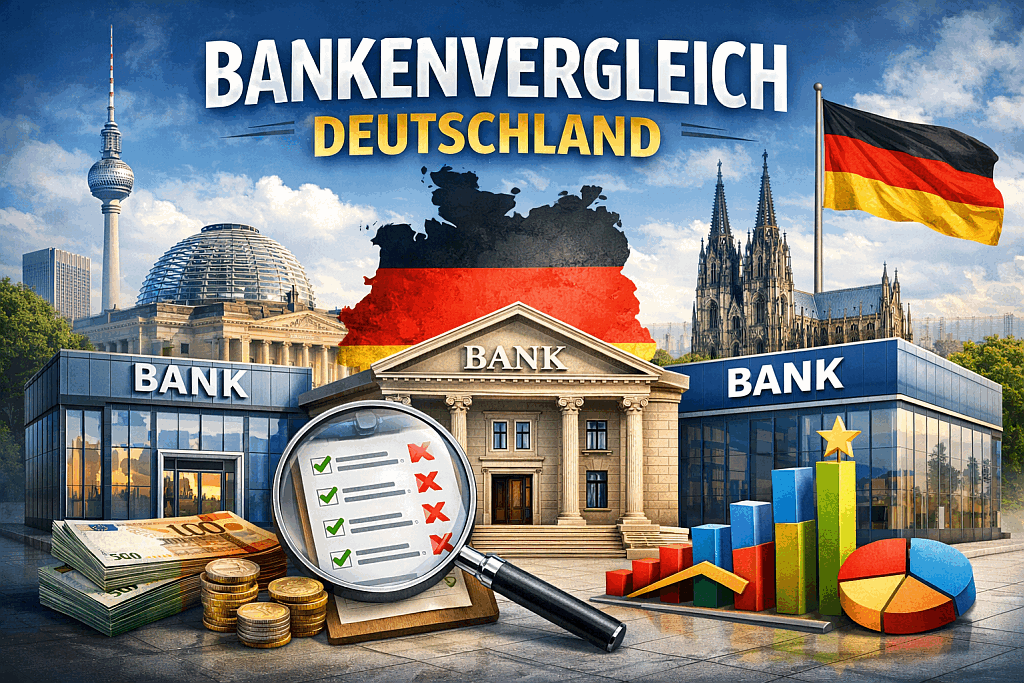 Illustration zum Bankenvergleich Deutschland auf Bankeninformation.net