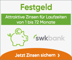 Neue Zinssätze beim Festgeldkonto der SWK Bank