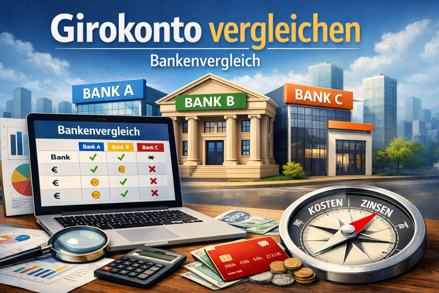 Bankenvergleich: Girokonten vergleichen