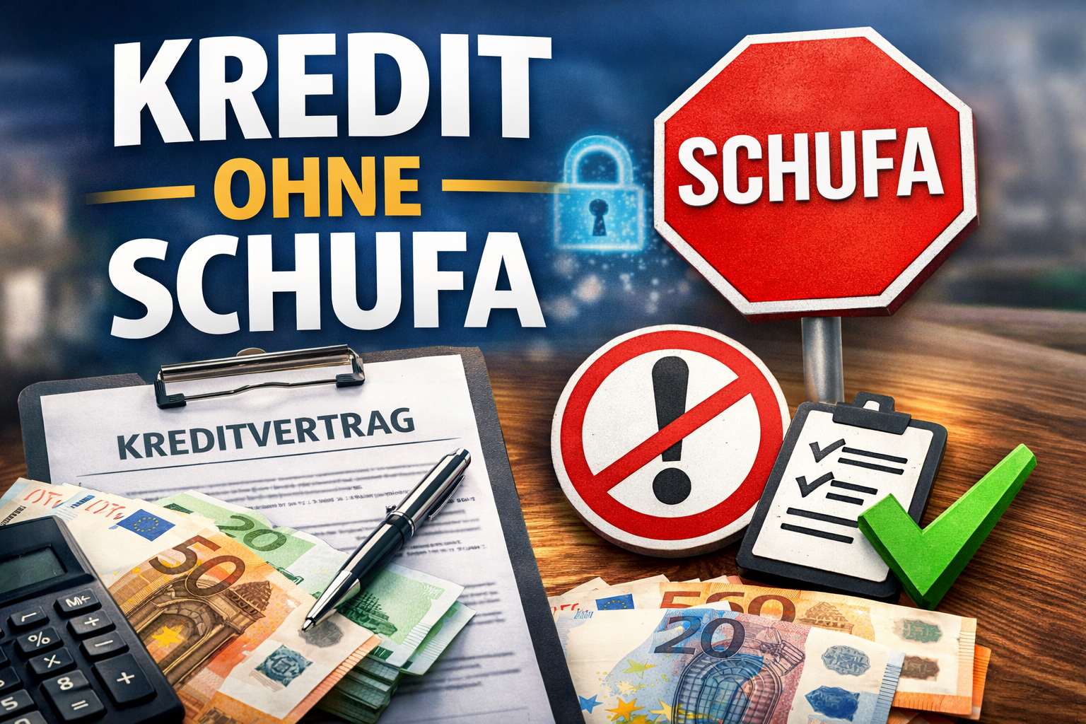 Wissenswertes und Angebot zum Kredit ohne Schufa